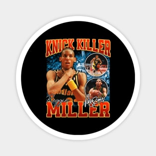 Reggie Miller Choke Sign Basketball Legend Signature Vintage Retro 80s 90s Bootleg Rap Style Magnet